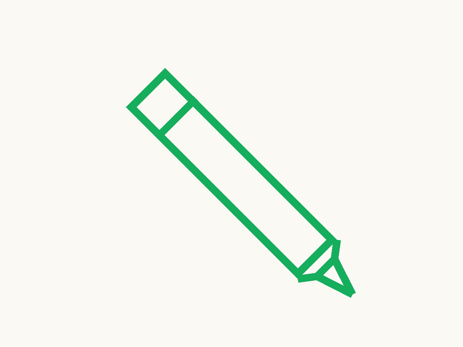 Simple green pen illustration